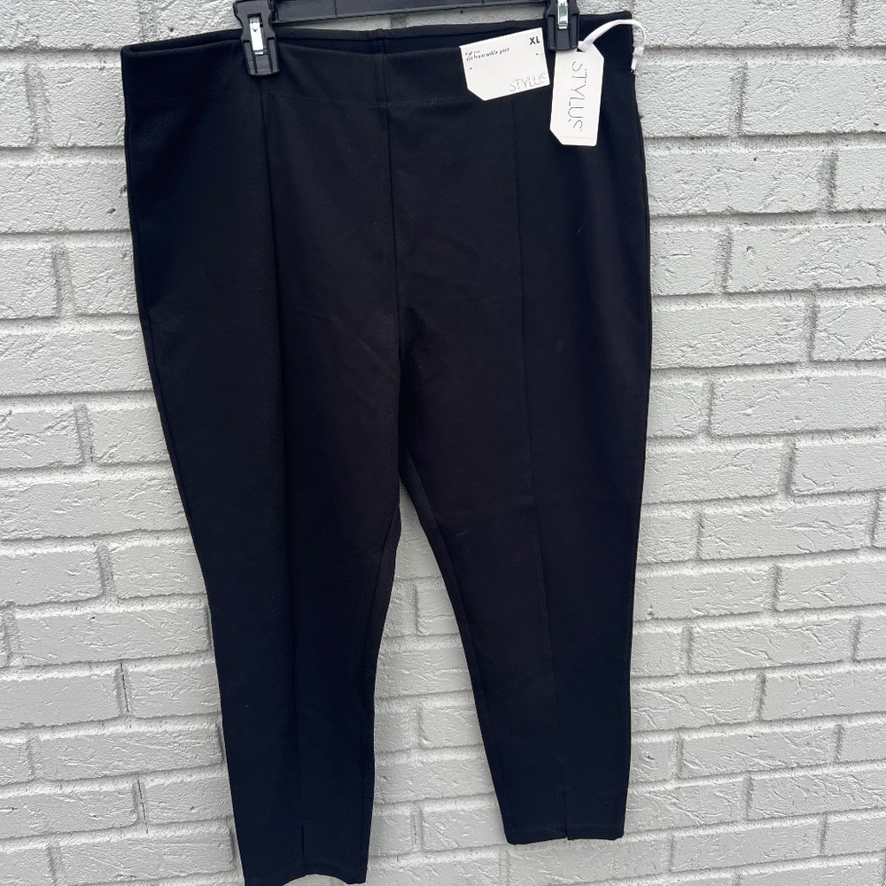 Stylus slit front ankle pants XL